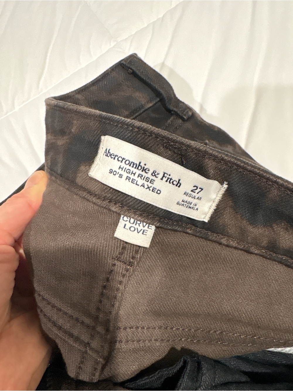 Abercrombie & Fitch Men's Relaxed Jeans — Dark Brown